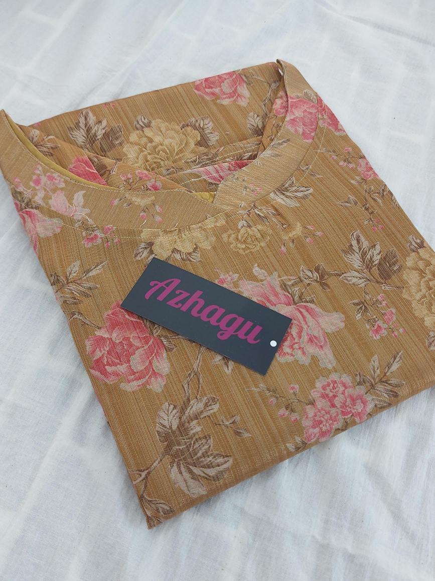 Tissue Kurti with Lining