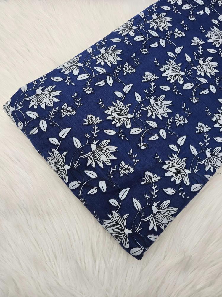 Blue Pure Cotton Fabrics