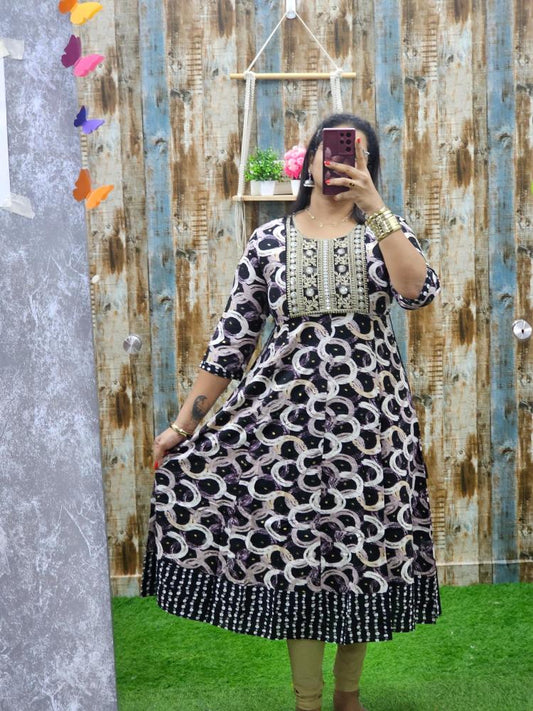 abstract design Anarkali abak67
