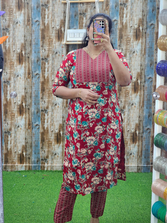 Rayon Kurtis sets AB