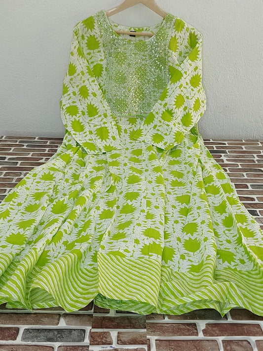 Light Green Anarkali