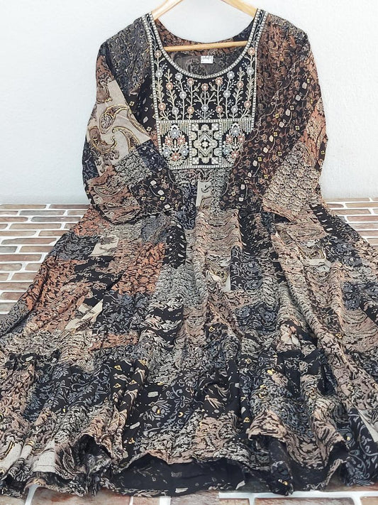 Rayon Maxi with Belt Full Flair