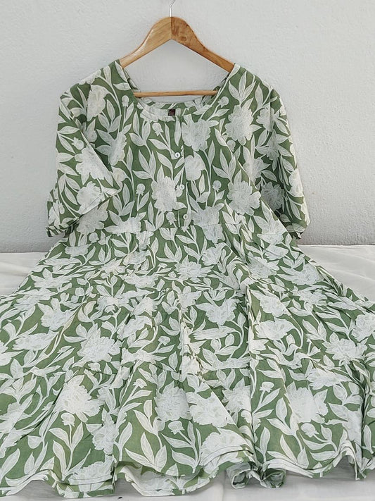 Cotton Layered Frock Kurta