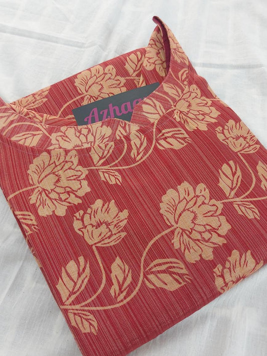 Tissue Kurti with Lining